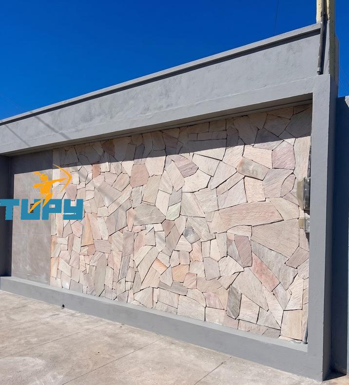 PEDRA QUARTZITO BRANCA PIGMENTADA P/REVESTIMENTO E PISO