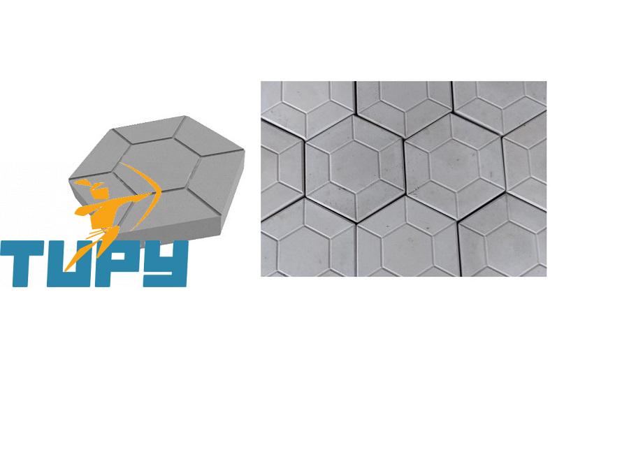 CONCRETO SEXTAVADO LISO ESTRIADO D=30X4,5CM