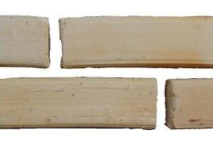 TIJOLO APARENTE REF. C/2 LISTRAS BRANCO C/MESCLA (1,245KG/UN)  (105/M2)