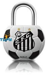 CADEADO PAPAIZ CA25 FUT.CLUBE-SANTOS