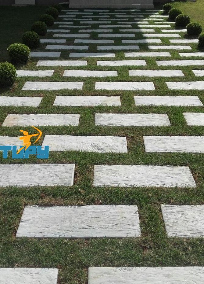 PASSARELA CONCRETO JARDIM ESTRIADA 75X30X5CM