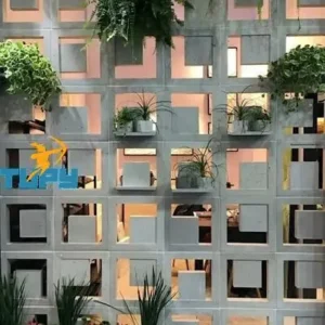 COBOGO 30X30X07CM – LISO 3D MOD. “U” GIARDINO CENTRALE DUPLA FACE