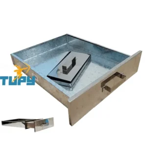 GAVETA INOX GRANDE P/CHURRASQUEIRA 30(L)X37,5(P)X5(H)CM