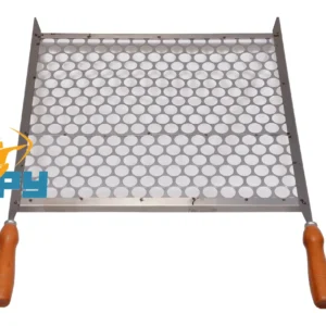 GRELHA INOX P/CHURRASQUEIRA 600X400MM TELA MOEDA