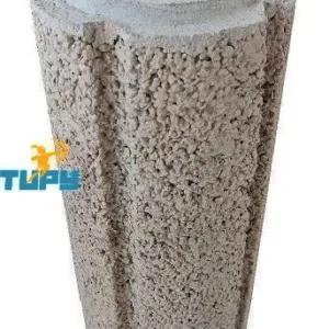 TUBO CONCRETO P/COLUNA REDONDO C/FRISOS 23DX50H