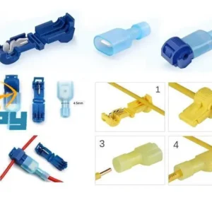 CONECTOR EMENDA P/FIO ISOLADO + MACHO P/CRAVAR TERMINAL