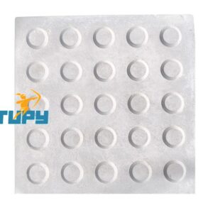 PISO TATIL DE CONCRETO BOLINHA NATURAL 33X33