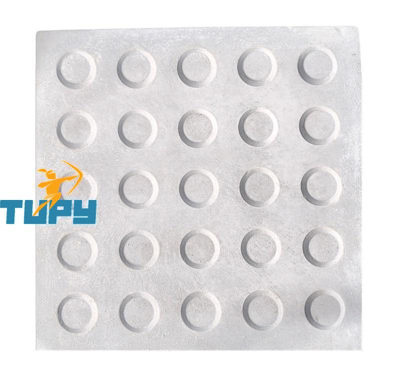 PISO TATIL DE CONCRETO BOLINHA NATURAL 33X33