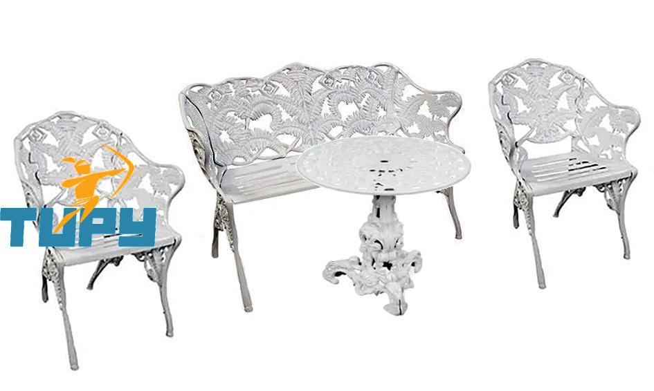 CONJ. SAMAMBAIA FF C/FUNDO BRANCO (BANCO+MESA+2 CADEIRAS