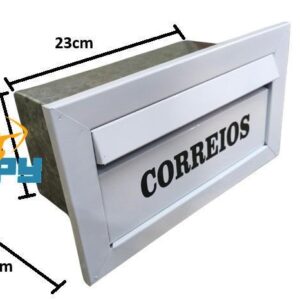 CAIXA DE CORREIO CORREIOS PINTADA BR PEQ. 23X11X12