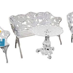 CONJ. SAMAMBAIA FF C/FUNDO BRANCO (BANCO+MESA+2 CADEIRAS