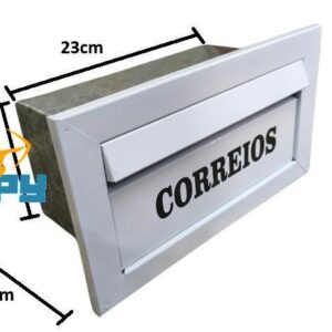CAIXA DE CORREIO CORREIOS PINTADA BR PEQ. 23X11X12
