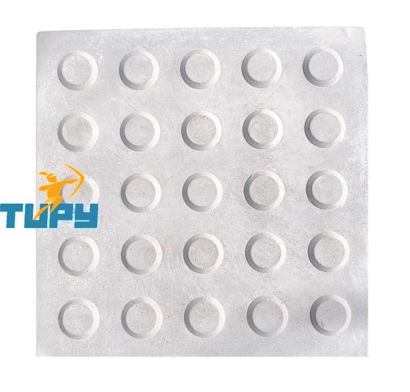 PISO TATIL DE CONCRETO BOLINHA NATURAL 33X33