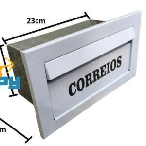 CAIXA DE CORREIO CORREIOS PINTADA BR PEQ. 23X11X12